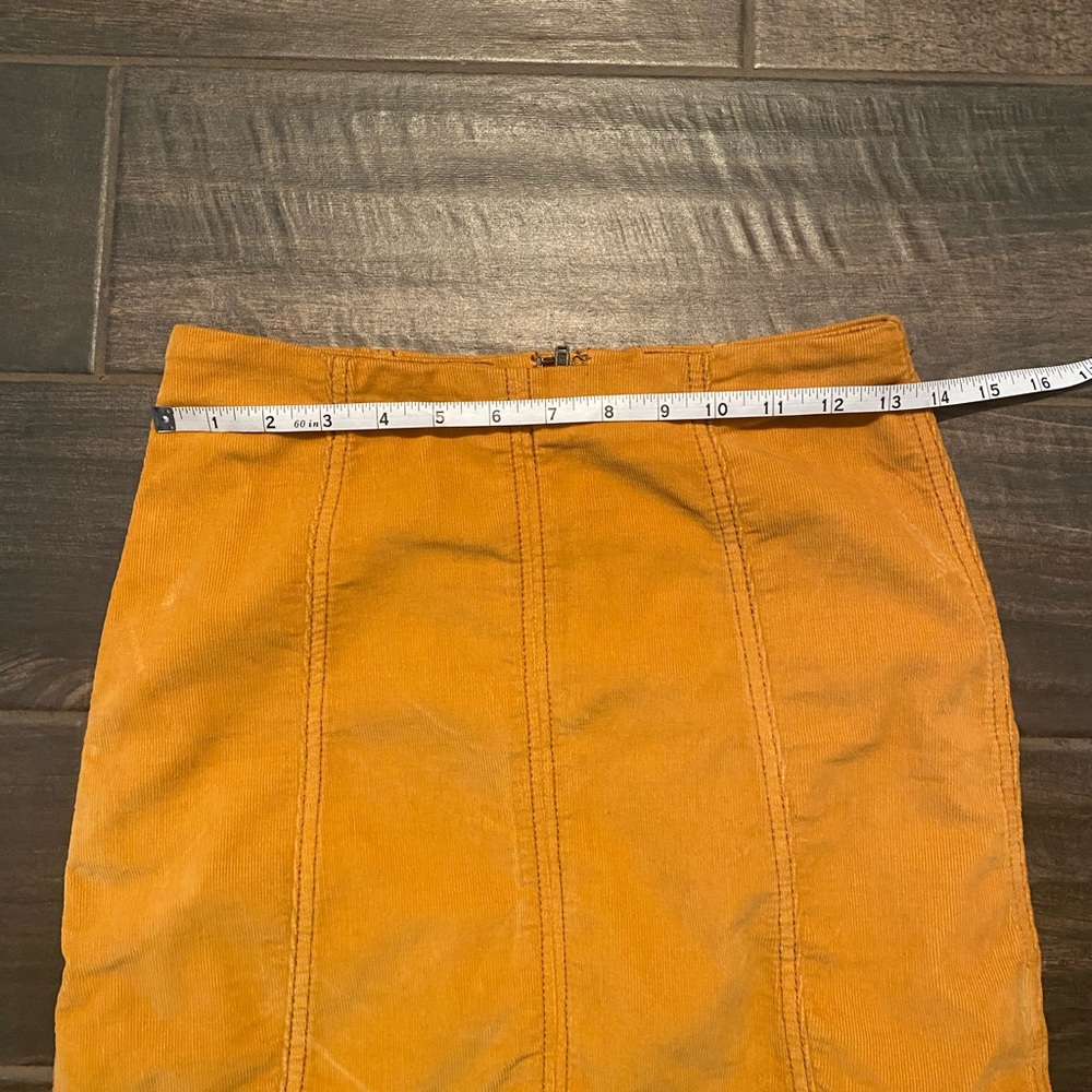 Free People Yellow Corduroy Skirt - Picture 4 of 7